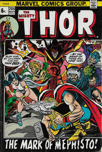 Cover for Thor (Marvel, 1966 series) #205 [British]
