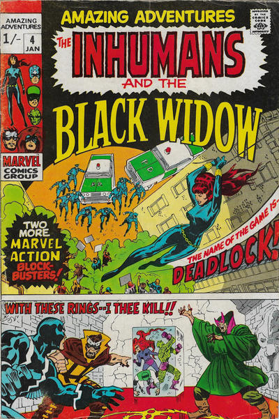 Cover for Amazing Adventures (Marvel, 1970 series) #4 [British]