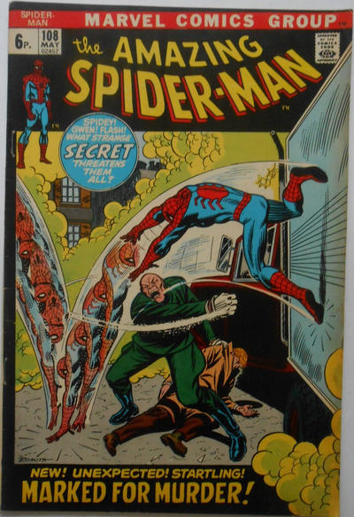 Cover for The Amazing Spider-Man (Marvel, 1963 series) #108 [British]