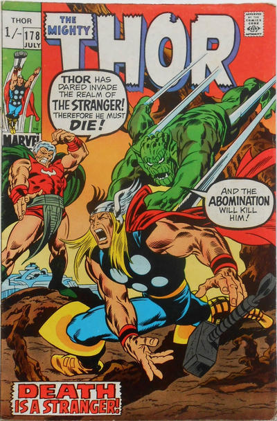 Cover for Thor (Marvel, 1966 series) #178 [British]