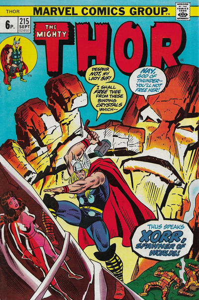 Cover for Thor (Marvel, 1966 series) #215 [British]