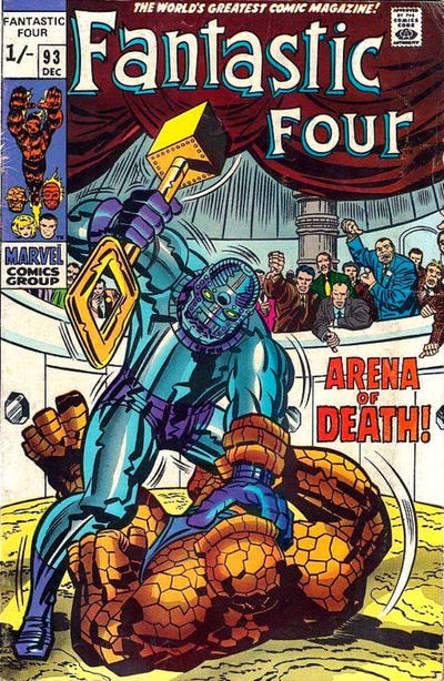 Cover for Fantastic Four (Marvel, 1961 series) #93 [British]