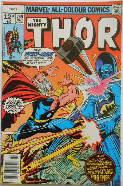 Cover for Thor (Marvel, 1966 series) #269 [British]