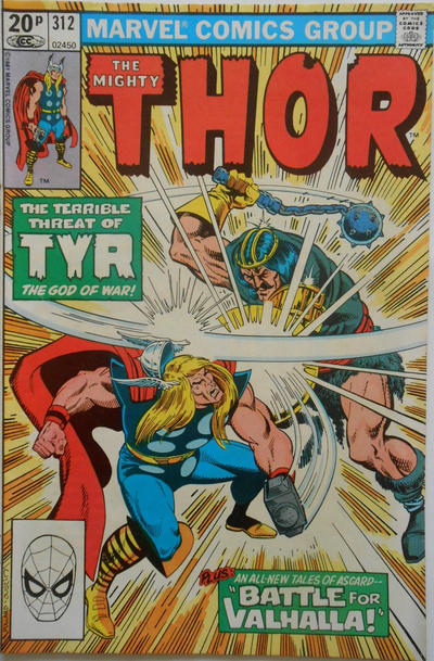 Cover for Thor (Marvel, 1966 series) #312 [British]