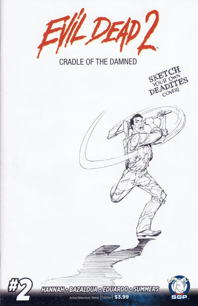 Cover for Evil Dead 2: Cradle of the Damned (Space Goat Productions, 2016 series) #2 [Sketch Art Cover]