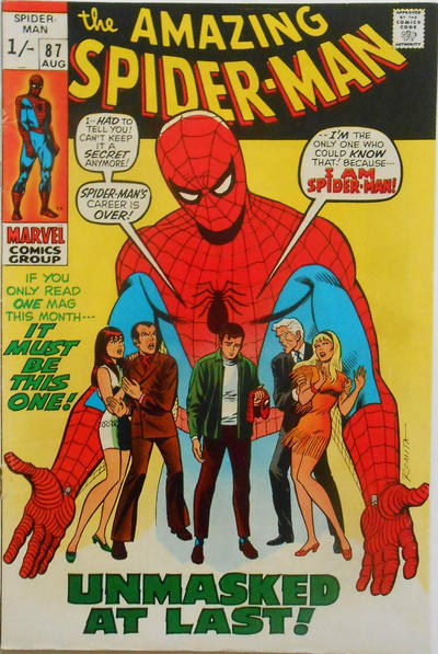 Cover for The Amazing Spider-Man (Marvel, 1963 series) #87 [British]