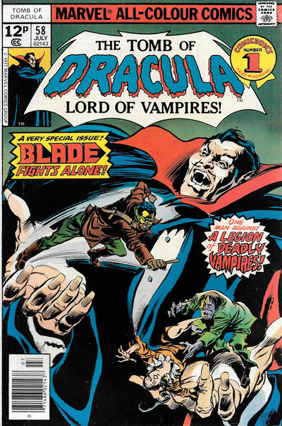 Cover for Tomb of Dracula (Marvel, 1972 series) #58 [British]