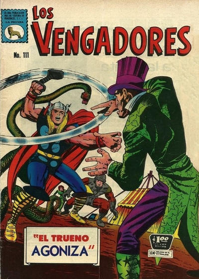 Cover for Los Vengadores (Editora de Periódicos, S. C. L. "La Prensa", 1965 series) #111