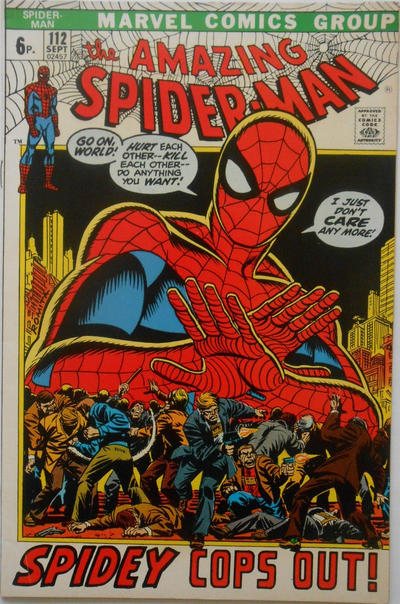 Cover for The Amazing Spider-Man (Marvel, 1963 series) #112 [British]
