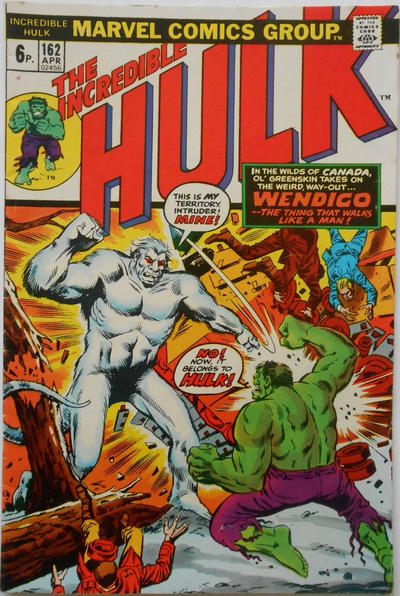 Cover for The Incredible Hulk (Marvel, 1968 series) #162 [British]