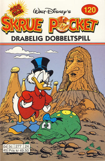 Cover for Skrue Pocket (Hjemmet / Egmont, 1984 series) #120 - Drabelig dobbeltspill [Reutsendelse]