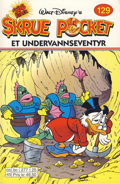 Cover for Skrue Pocket (Hjemmet / Egmont, 1984 series) #129 - Et undervannseventyr [Reutsendelse]