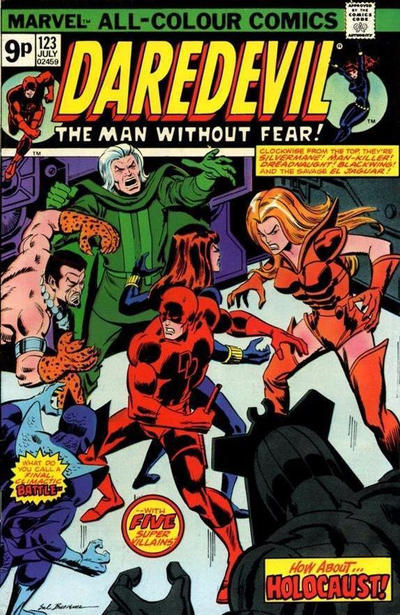 Cover for Daredevil (Marvel, 1964 series) #123 [British]