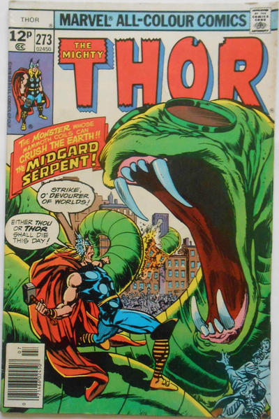 Cover for Thor (Marvel, 1966 series) #273 [British]