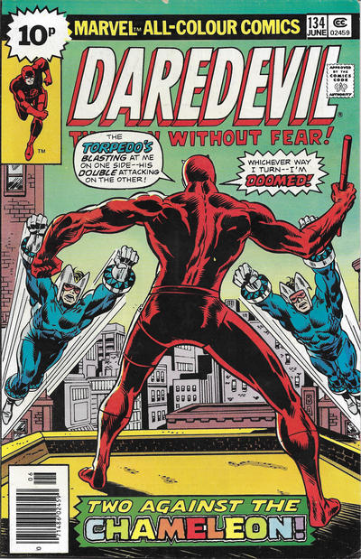 Cover for Daredevil (Marvel, 1964 series) #134 [British]