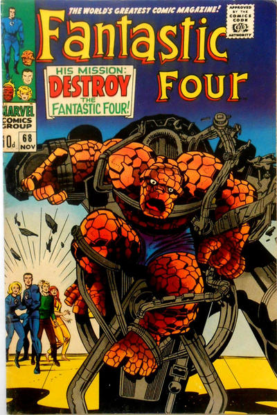 Cover for Fantastic Four (Marvel, 1961 series) #68 [British]