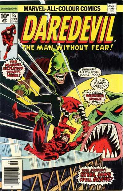 Cover for Daredevil (Marvel, 1964 series) #137 [British]