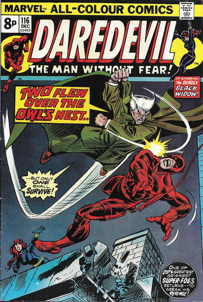 Cover for Daredevil (Marvel, 1964 series) #116 [British]