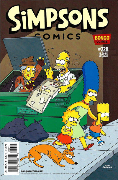 Cover for Simpsons Comics (Bongo, 1993 series) #228