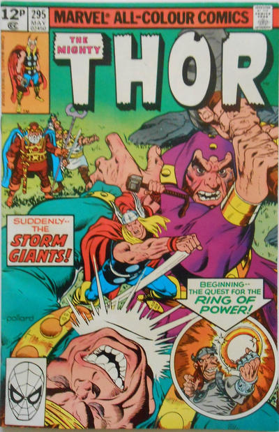 Cover for Thor (Marvel, 1966 series) #295 [British]