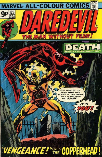 Cover for Daredevil (Marvel, 1964 series) #125 [British]