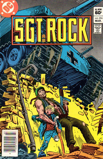 Cover for Sgt. Rock (DC, 1977 series) #374 [Newsstand]