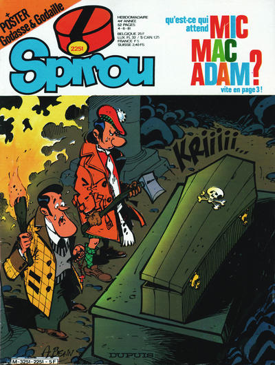 Cover for Spirou (Dupuis, 1947 series) #2251