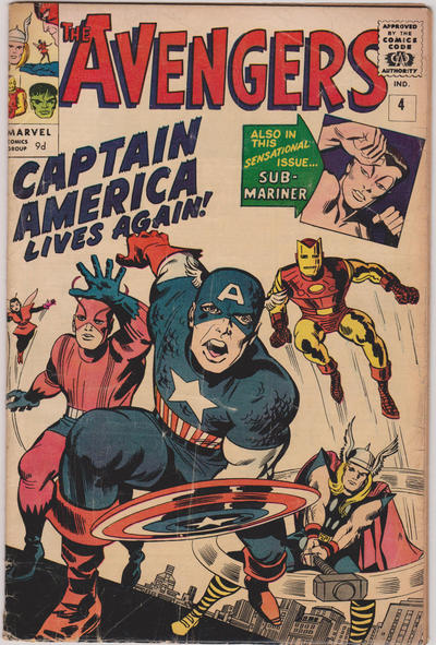 Cover for The Avengers (Marvel, 1963 series) #4 [Regular Edition]