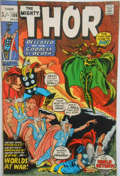 Cover for Thor (Marvel, 1966 series) #186 [British]