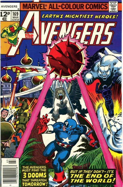 Cover for The Avengers (Marvel, 1963 series) #169 [British]