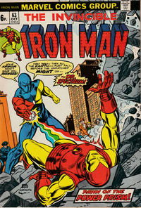 Cover Thumbnail for Iron Man (Marvel, 1968 series) #63 [British]