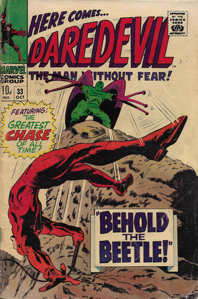 Cover for Daredevil (Marvel, 1964 series) #33 [British]