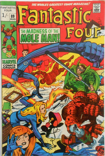 Cover for Fantastic Four (Marvel, 1961 series) #89 [British]