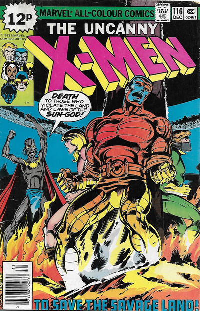 Cover for The X-Men (Marvel, 1963 series) #116 [British]