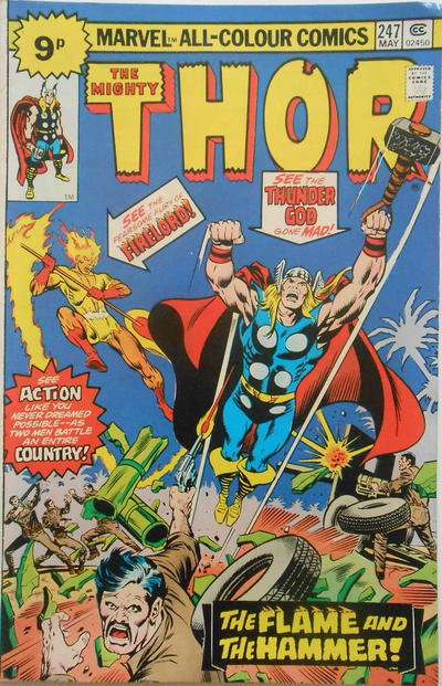 Cover for Thor (Marvel, 1966 series) #247 [British]