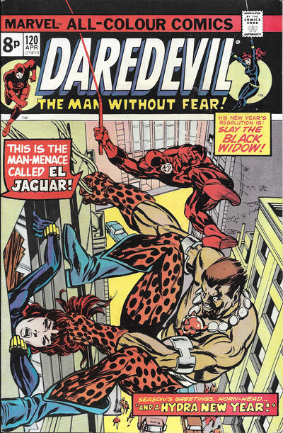 Cover for Daredevil (Marvel, 1964 series) #120 [British]