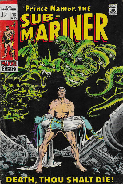 Cover for Sub-Mariner (Marvel, 1968 series) #13 [British]