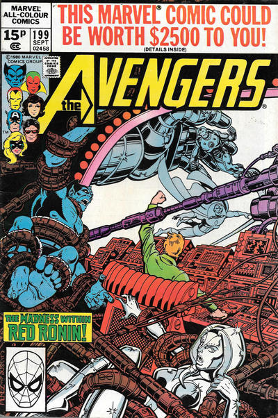 Cover for The Avengers (Marvel, 1963 series) #199 [British]