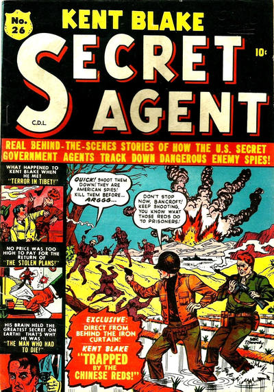 Cover for Kent Blake Secret Agent (Bell Features, 1951 series) #26
