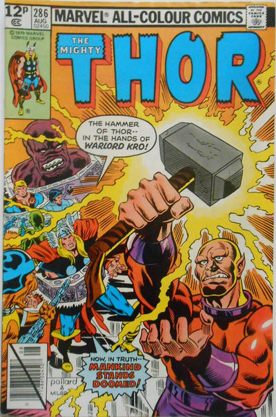 Cover for Thor (Marvel, 1966 series) #286 [British]
