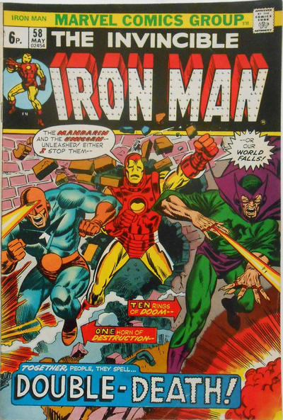 Cover for Iron Man (Marvel, 1968 series) #58 [British]