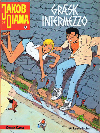 Cover for Jakob og Diana (Carlsen, 1987 series) #2 - Græsk intermezzo