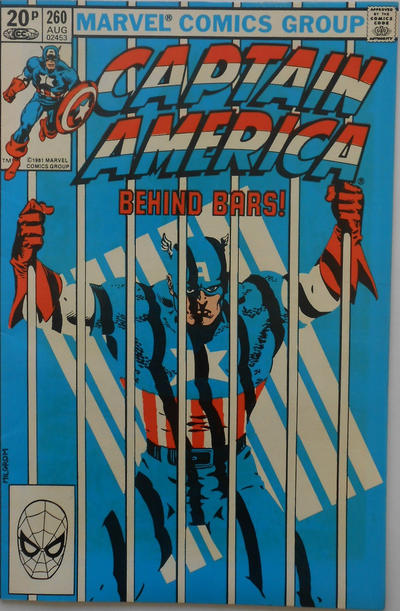 Cover for Captain America (Marvel, 1968 series) #260 [British]