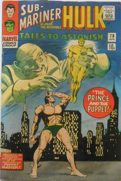 Cover for Tales to Astonish (Marvel, 1959 series) #78 [British]