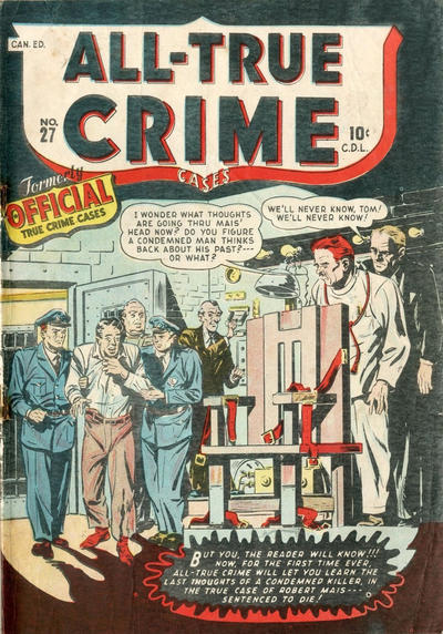 Cover for All True Crime Cases Comics (Bell Features, 1948 series) #27