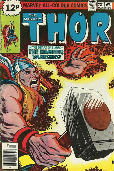 Cover for Thor (Marvel, 1966 series) #281 [British]