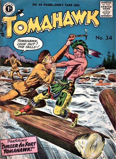 Cover for Tomahawk (Thorpe & Porter, 1954 series) #34