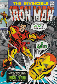 Cover Thumbnail for Iron Man (Marvel, 1968 series) #21 [British]