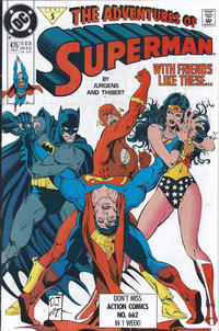 Cover for Adventures of Superman (DC, 1987 series) #475 [Direct]