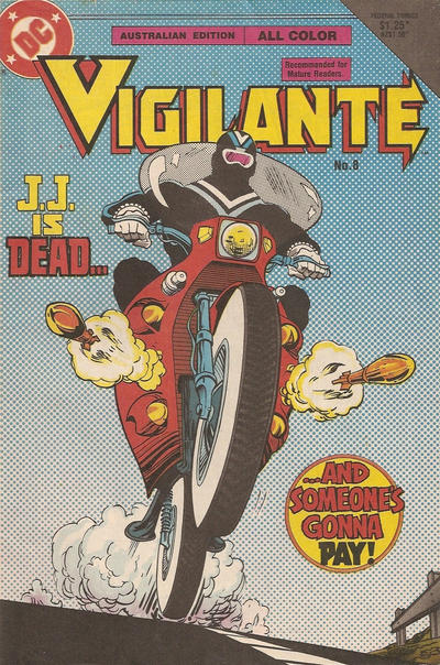 Cover for Vigilante (Federal, 1985 ? series) #8